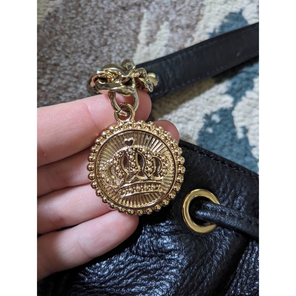 Juicy Couture Leather Drawstring Bucketpurse - image 6